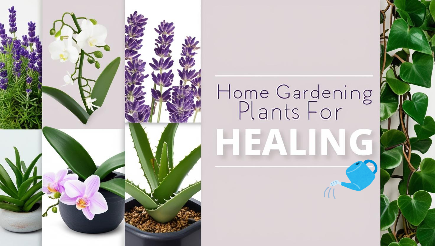 Home gardening plants for healing