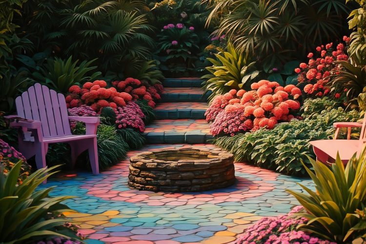 color-trend-1 A vibrant garden showcasing the latest color trends